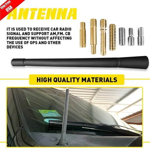 Short black antenna mast - short,
